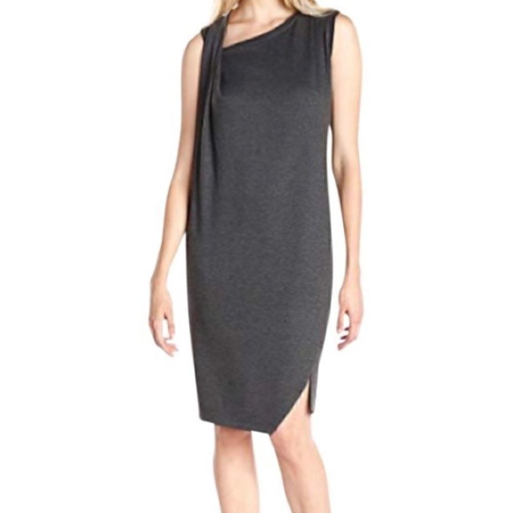 NEW  Elie Tahari Gray Jersey  Dress